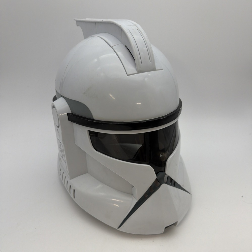 Vtg Star Wars Clone Storm Trooper Talking Voice Changer Helmet 2008 Tested WORKS